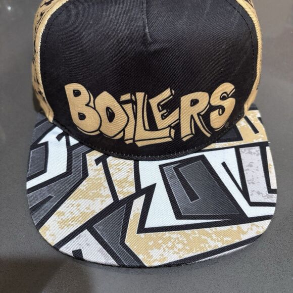 Purdue Boilermakers Patterned Team Merch Unisex Hat Cap Boiler UP EUC - Picture 5 of 11